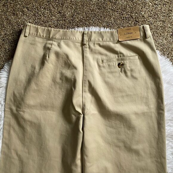L.L. Bean Khaki Pants Classic Fit Cotton New Womens Size 14 - Picture 4 of 10